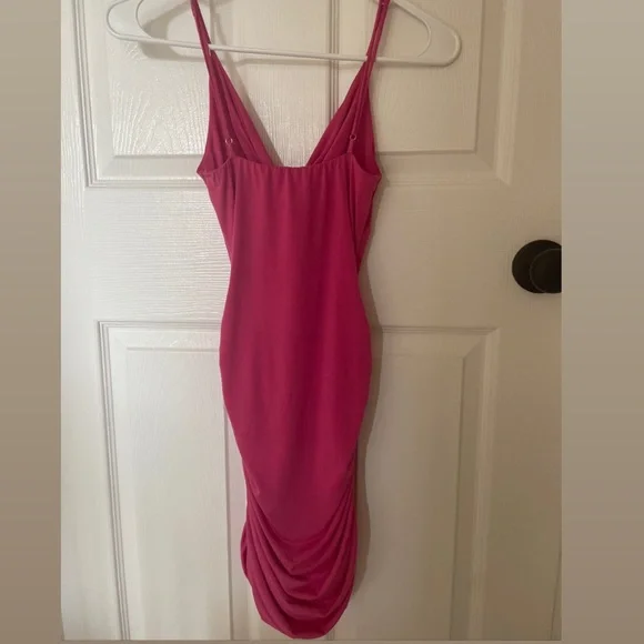 Talia Front Twist Dress in Pink - Picture 3 of 3